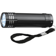 9-LED-Metal-Torch-Black