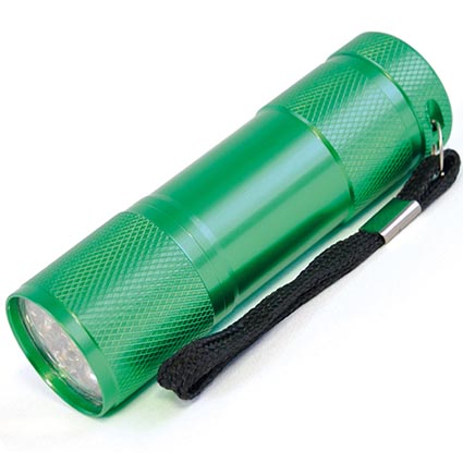 9_led_metal_torch_green